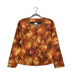 CHICO'S NEW $149 Embellished Neck‎ Button Down Jacket Chico's 0 / US Small